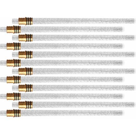 Kit de 10 mèches de torche pour bouteille de vin, mèches de rechange en fibre de verre avec supports de mèche de torche pour décoration inté en laiton (1/5)