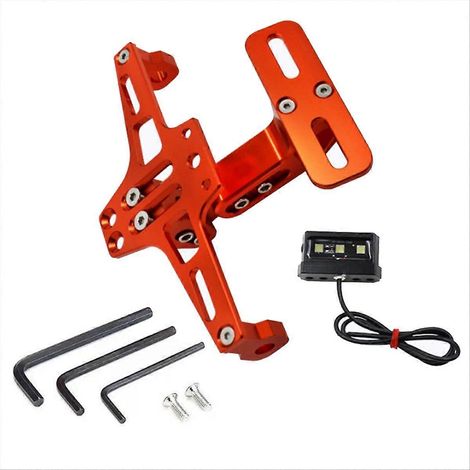 Support de plaque d'immatriculation arrière pour moto avec éclairage LED, support universel pour Yamaha MT07 MJXLGV (1/5)
