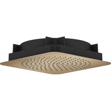 Axor Citterio C - Soffione doccia 27x27 cm, EcoSmart, bronzo spazzolato 28795140