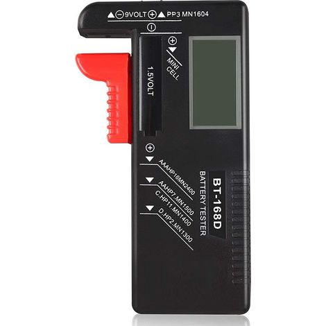 Digitaler Batterietester, universeller Heimbatterietester für AAA AA CD 9V 1,5V Knopfzellenbatterien (1/5)