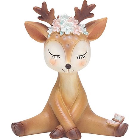Mignon Faon en Résine Décoration de Gâteau pour Mariage Noël Fête (1/5)