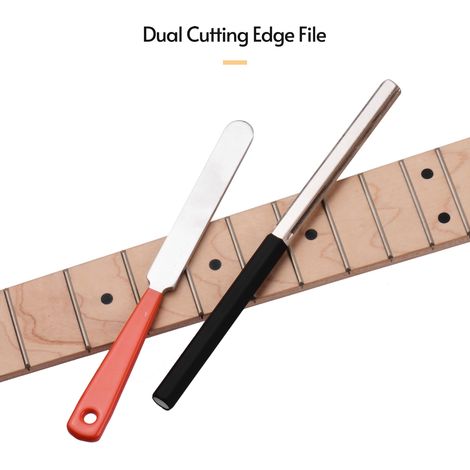 Jeu de limes à couronner les frettes en acier inoxydable - Outils de réparation pour luthier (guitare, basse, ukulélé, mandoline, banjo) (1/5)