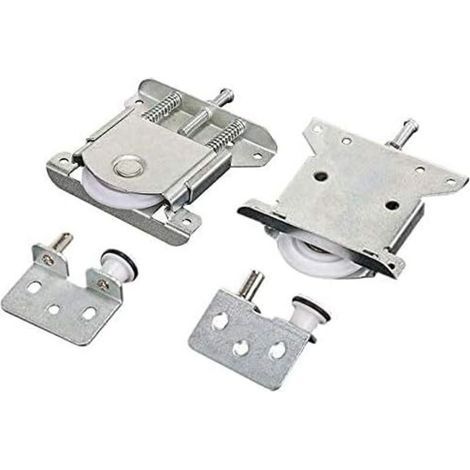 2 pièces Roulette Porte Coulissante placard,Pièces de porte coulissantes pour porte de garde-robe,roues,rouleaux,armoire Runners Guides,Roulette Placard Coulissant Armoire Porte Rouleau,Charge 30 kg (1/3)