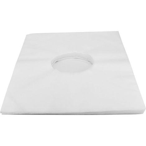 Housse jetable pour table de massage, en tissu non tissé blanc, avec trou pour le visage. (1/5)
