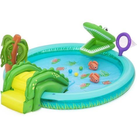 Bestway Crocodile Cove Aufblasbares Planschbecken für Kinder