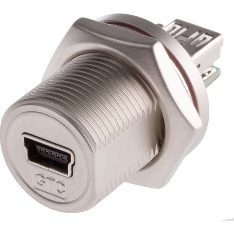 Connecteur USB B Femelle RS PRO, Montage panneau, Droit ( Prix pour 1 ) (1/2)