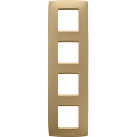 PLAQUE ONE 2+2+2+2P V OR GEWISS GW16129VO