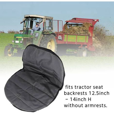 6 lawnmower seat covers and cushions, 600D Oxford fabric, black (1/5)