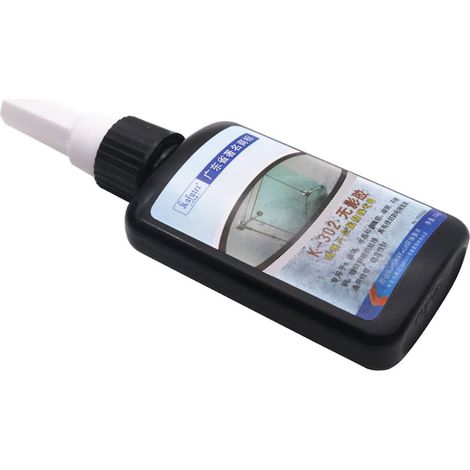 Colle UV K-302 50 ml, transparente, pour verre, ABS, métal et bois. Séchage rapide.
