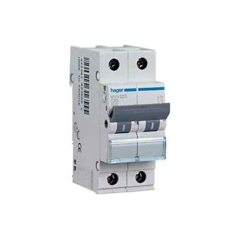 Interruttore Magnentotermico Automatico 1P+N 20A 4.5Ka C2M ( Hager Cod. Myn520 )