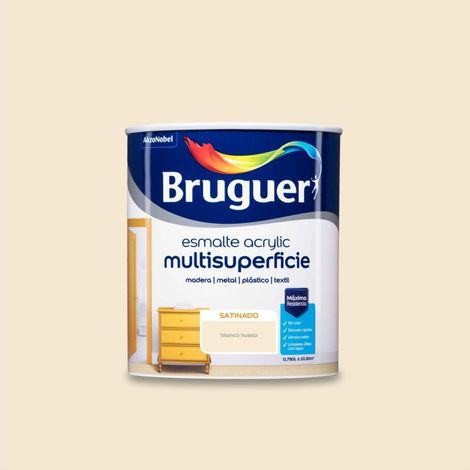 Esmalte acril sat. 750 ml bl/hu int/ext s/olor bruguer