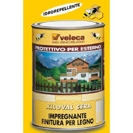 VELECA XILOVAL IMPREGNANTE FINITURA PER LEGNO PROTETTIVO PER ESTERNO 5LT Ciiliegio