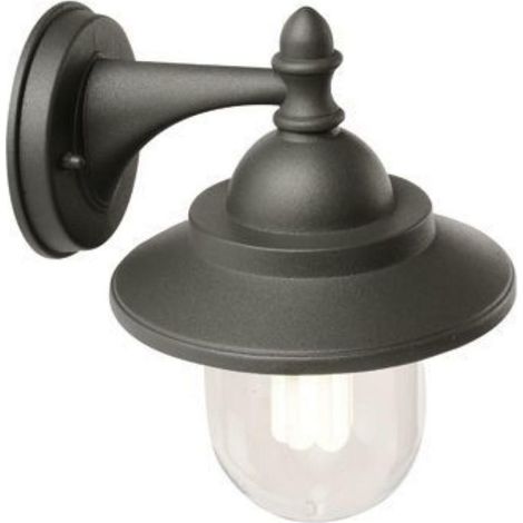 Applique in Basso Parete Lampada Esterno Muro Nero Illuminazione Rondo Sovil (1/10)