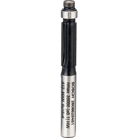 Bosch – Fraise à rainer 2608628461 – Diamètre de tige 6 mm – Longueur 54 mm – Pour fraisage précis de bois dur et tendre