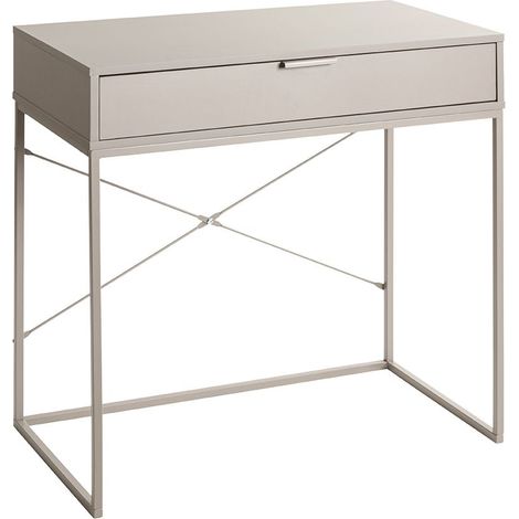 Console table d'entrée avec tiroir coloris gris cachemire - Longueur 80 x Profondeur 46 x Hauteur 79 cm (1/5)
