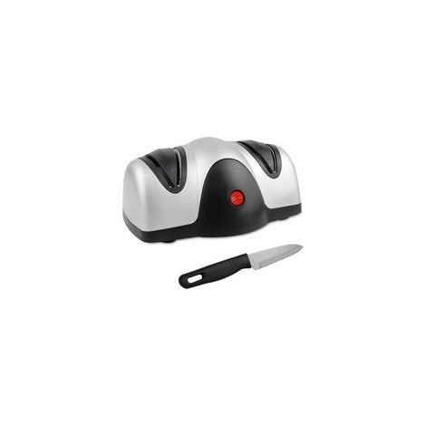 Aiguiseur de couteau électrique 2 niveaux, noir/argent, ABS – (1/5)