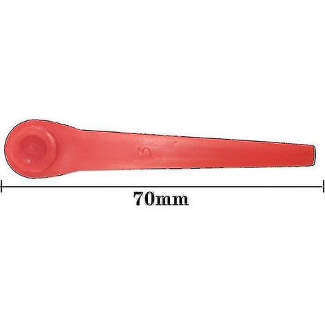 Set Of 100 Plastic Blades Compatible With Gardena Grass Trimmer For Gardena Grass Trimmer And Cordl (1/4)