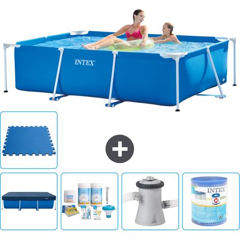 Intex Piscine Tubulaire Rectangulaire - 220x150x60 cm - 6-pièces S30006 (1/5)