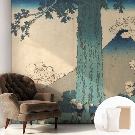Tapete Vliestapete mit Kleber für Wohnzimmer Schlafzimmer Küche - Wanddekoration Bergpanorama 250x250 cm (1/5)