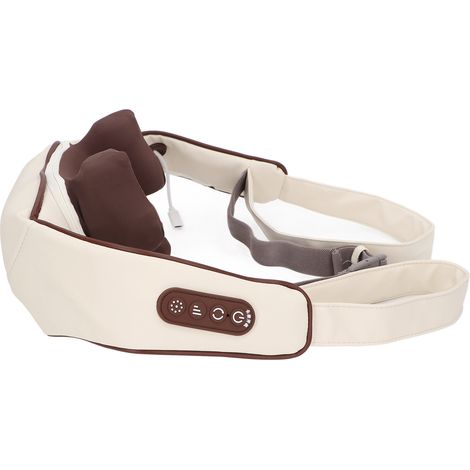 Appareil de massage pour le dos, les épaules et la nuque avec fonction chauffante, 2 modes, sans fil, massage en profondeur, oreiller de pétrissage 3D (1/5)