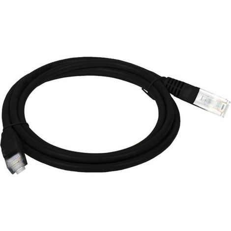 Cable de conexión U/UTP cat.5e de PVC de 5,0 m, negro, alantec