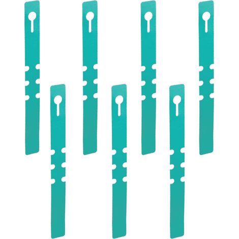 Lot de 100 étiquettes de plantes en plastique vert réglables à suspendre autour de l'arbre pour plantes de jardin, graines, légumes, fleurs, plantes en pot, jardinage, 2 x 21 cm (1/2)