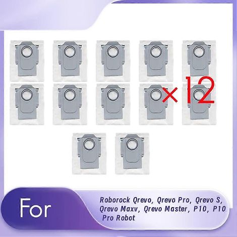 12 sacchetti per aspirapolvere robot Qrevo, Qrevo Pro, Qrevo S, Qrevo MaxV, Qrevo Master, P10, P10 Pro - FS - (1/5)