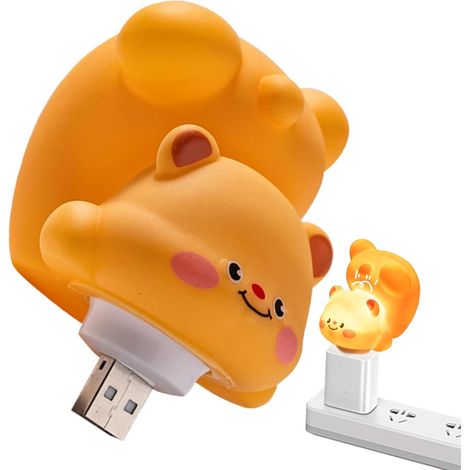 Veilleuse USB – Fournitures d'éclairage de en forme d'ours à (1/5)