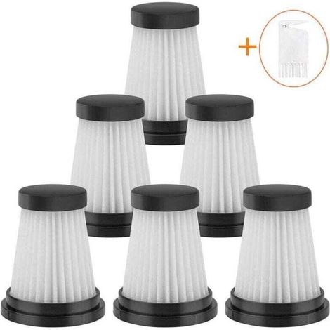 6er-Pack Ersatz-HEPA-Filter für Akku-Staubsauger, passend für Moosoo K12, K12 Pro, K13, Genius Invictus One 1.0, X7/2.0 und Foxnovo 13KPA. (1/4)