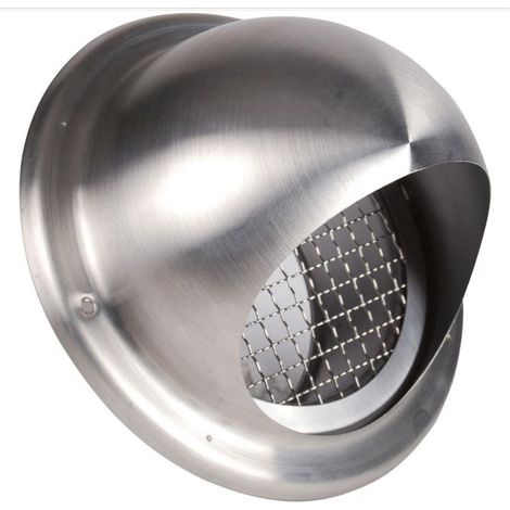 Prise d&8217air façade inox - Ø 160 mm- réf : PAFI160 - AXELAIR VENTILATION