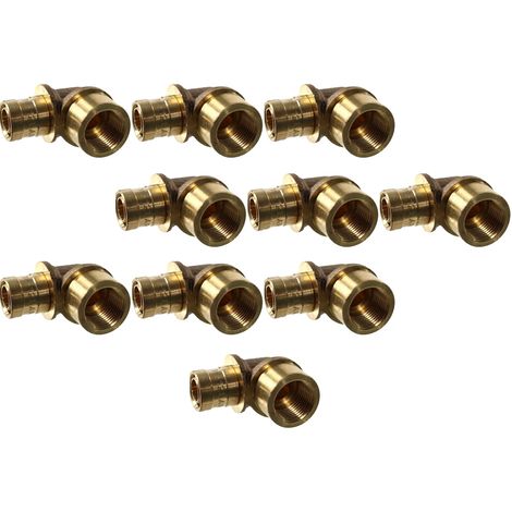 Lot de 10 Coudes PER à glissement Ø12 - Femelle fixe 3/8" (12/17) - IBP Bänninger (1/2)