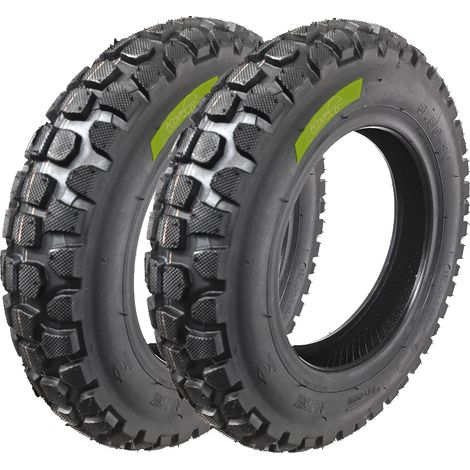2 PNEUMATICI 3.50-10 COPERTONI 6PR CROSS TASSELLATI TUBELESS X APE PIAGGIO VESPA PX 125 PRIMAVERA 150 200