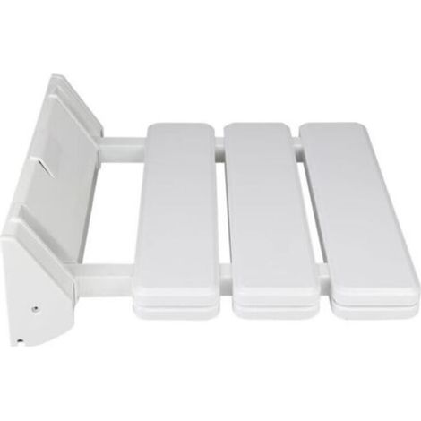 Siège de Douche Mural Repliable/Rabattable Salle de Bain,Planche pour Baignoire orthopédique Siège de Bain antidérapant Poids,Tabouret de Douche Ergonomique Pieds(33 32 5 cm (Blanc)) (1/4)