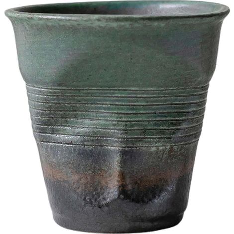 Creative Pleated Cup Ceramic Coffee Mug 200ml Pottery Cup for (1/5)