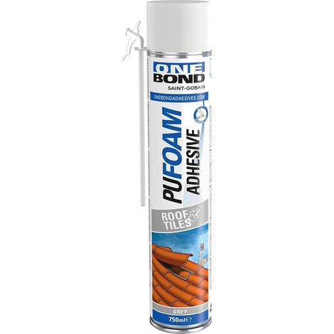 SCHIUMA POLIURETANICA TEGOLE/COPPI 'PU FOAM ROOF TILES' ml 750 - manuale- 12 pezzi  - ONEBOND