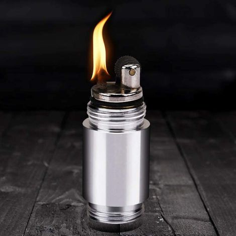 Tube de feu portatif en acier inoxydable, tuyau de soufflage rétractable, briquet démarreur, allumeurs de survie en plein air pour la chasse, la pêche, pique-nique, barbecue, accessoires d'outils, feu (1/5)