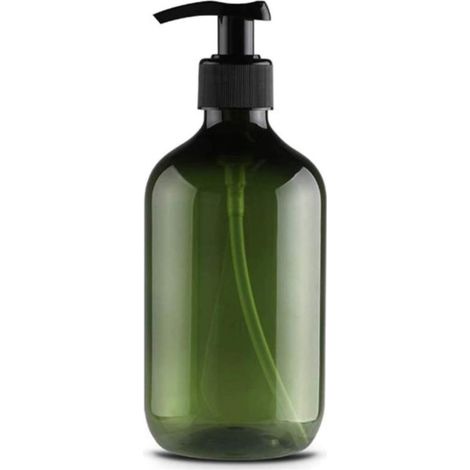 Distributeur de savon 500ml (sarcelle), flacon pompe à pression en plastique vide, rechargeable, pour huiles essentielles, lotions, shampoings et après-shampoings