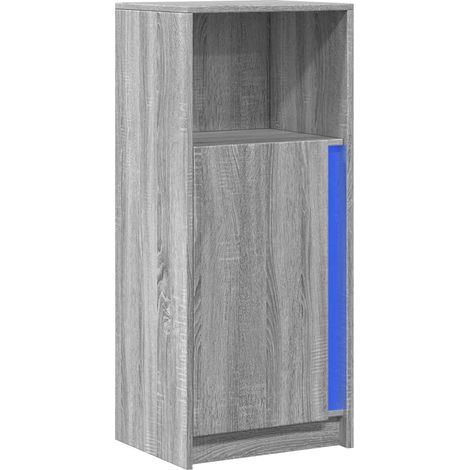 Aparador cómoda armario mueble organizador cocina salón salón con Sonoma LED 42,5 x 34 x 100 cm madera contrachapada gris 020029819 (1/5)