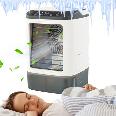 Climatisation portable - refroidisseur d'air, ventilateur de table USB  ventilateur à LED personnel, Humidificateur de la climatisation, Climatisation du bureau L'environnement efficace silencie (1/5)