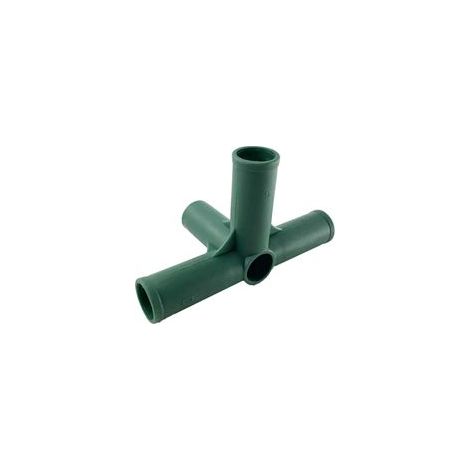Lot de 8 connecteurs de construction de serre 19 mm – Matériau plastique durable – Support stable pour tuyaux en PVC ou métal