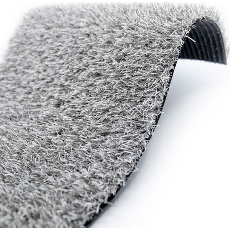 Gazon artificiel Expo classé feu - Gris argent - 22 mm - Rouleau de 2m x 25m