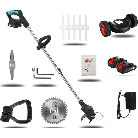 Tondeuse à Gazon électrique sans Fil 2000W Tondeuse à Gazon Portable débroussailleuse réglable désherbeur Outil d'élagage Machine de Jardinage (Color : Type H, Size : Small) (1/5)