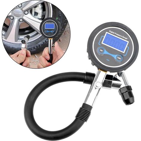 Manomètre de pression des pneus numérique haute précision avec écran LCD, adapté aux voitures, camions, motos et autres véhicules. Testeur de pneus numérique haute précision pour véhicules. (1/5)
