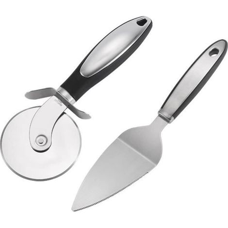 Coupe-pizza et spatule en acier inoxydable en deux partiesCoupe-pizza et spatule en acier inoxydable en deux parties-Ywey (1/5)