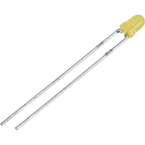 Kingbright LED jaune rond 3 mm 250 mcd 40 ° 30 mA 2 V