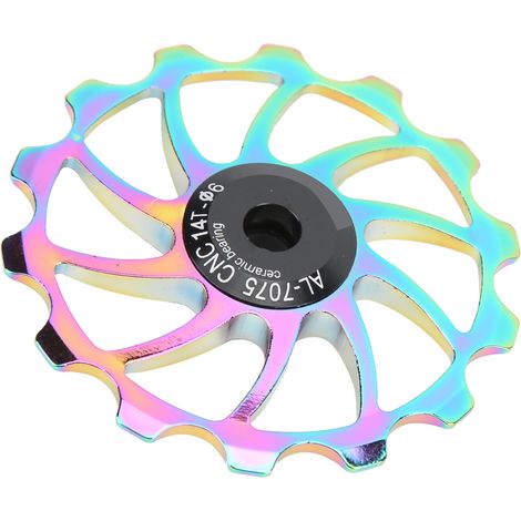 Galet de guidage 14 dents en alliage d'aluminium pour vélo de montagne pliant (1/5)