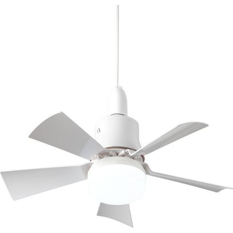 Ventilateur de plafond silencieux avec télécommande – 5 pales – 3 vitesses – Douille E26 – Lumière blanche et chaude – Installation facile (1/5)