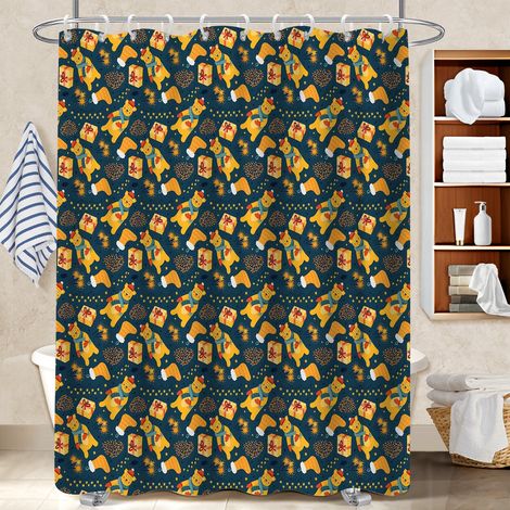 Rideau douche imperméable polyester 180x180 Étanche polyester pour salle de bain pour éviter les moisissures dans une pièce humide (1/5)