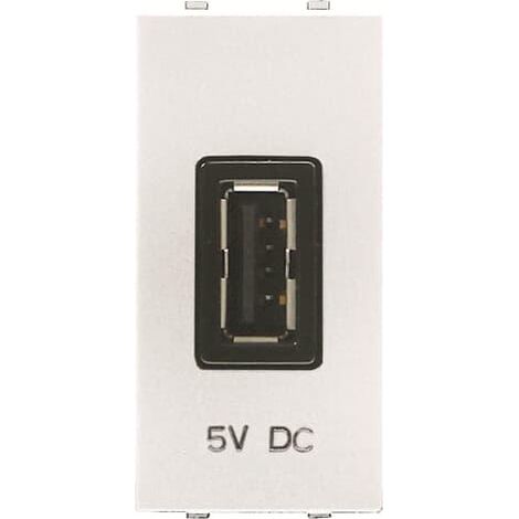 Zenit Prise De Recharge Usb 1 Module-Blanc 2CLA218500N1101 ABB N2185BL