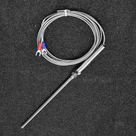 Fil de capteur de température pour thermocouple de type K à filetage M8, sonde de 150 mm, plage de mesure 0-400 °C (2 m) (1/5)
